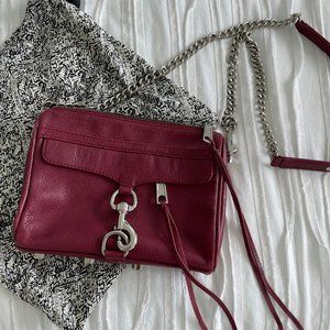 Rebecca Minkoff Mini Mac Crossbody - Burgundy